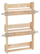 REV A SHELF : Wood Wall Cabinet Spice Rack Organizer