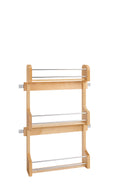 REV A SHELF : Wood Wall Cabinet Spice Rack Organizer