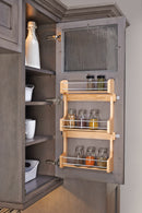 REV A SHELF : Wood Wall Cabinet Spice Rack Organizer