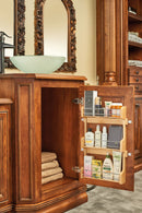 REV A SHELF : Wood Wall Cabinet Spice Rack Organizer