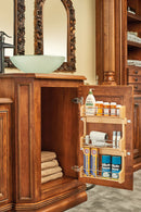 REV A SHELF : Wood Wall Cabinet Spice Rack Organizer