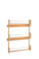 REV A SHELF : Wood Wall Cabinet Spice Rack Organizer