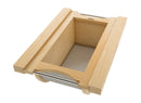 REV A SHELF : Natural Maple/Stainless-Steel Produce Basket for 15” Base Cabinets
