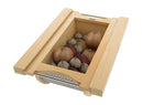 REV A SHELF : Natural Maple/Stainless-Steel Produce Basket for 15” Base Cabinets