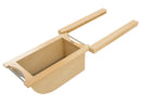 REV A SHELF : Natural Maple/Stainless-Steel Produce Basket for 15” Base Cabinets
