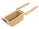 REV A SHELF : Natural Maple/Black Produce Basket for 15” Base Cabinets