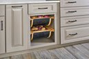 REV A SHELF : Natural Maple/Black Produce Basket for 18” Base Cabinets