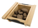 REV A SHELF : Natural Maple/Black Produce Basket for 18” Base Cabinets