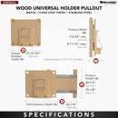 REV A SHELF : Wood Universal Holder Pullout
