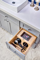 REV A SHELF : Natural Maple Drawer Insert w/ Stainless-Steel Bins for 18" Vanity Drawers