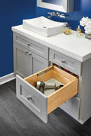 REV A SHELF : Wood Vanity Cabinet Replacement Half Tier Drawer System w/Soft Close