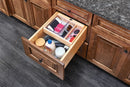 REV A SHELF : Wood Vanity Cabinet Replacement Half Tier Drawer System w/Soft Close