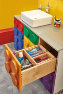 REV A SHELF : Wood Vanity Cabinet Replacement Half Tier Drawer System w/Soft Close