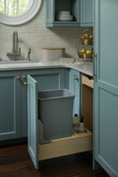 REV A SHELF : Wood Pullout Waste Container with Soft/Open Close