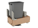 REV A SHELF : Wood Pullout Waste Container with Soft/Open Close