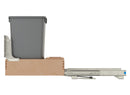 REV A SHELF : Wood Pullout Waste Container with Soft/Open Close