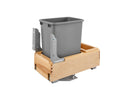 REV A SHELF : Wood Pullout Waste Container with Soft/Open Close