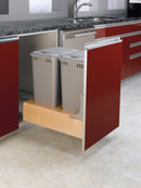 REV A SHELF : Wood Pullout Waste Container with Soft/Open Close
