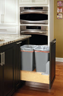 REV A SHELF : Wood Pullout Waste Container with Soft/Open Close