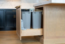 REV A SHELF : Wood Pullout Waste Container with Soft/Open Close