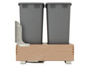 REV A SHELF : Wood Pullout Waste Container with Soft/Open Close