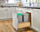 REV A SHELF : Wood Pullout Waste Container with Soft/Open Close