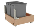 REV A SHELF : Wood Pullout Waste Container with Soft/Open Close