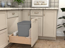 REV A SHELF : Wood Pullout Waste Container with Soft/Open Close