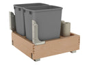 REV A SHELF : Wood Pullout Waste Container with Soft/Open Close