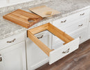 REV A SHELF : Wood Base Cabinet Cutting Board Drawer Replacement System w/ Soft-Close