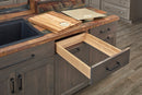 REV A SHELF : Wood Base Cabinet Cutting Board Drawer Replacement System w/ Soft-Close