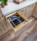 REV A SHELF : Wood Base Cabinet Charging Drawer Replacement System w/ Soft-Close