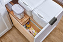 REV A SHELF : Wood Bottom Mount Pullout Waste Container with OXO and Storage w/ Soft-Close