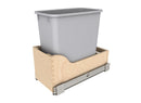 REV A SHELF : Wood Vanity Cabinet Pullout Waste Container w/ Soft-Close