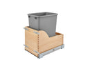 REV A SHELF : Wood Vanity Cabinet Pullout Waste Container w/ Soft-Close