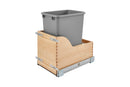REV A SHELF : Wood Vanity Cabinet Pullout Waste Container w/ Soft-Close