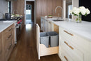 REV A SHELF : Wood Pullout Waste Container w/ Soft-Close