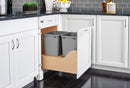 REV A SHELF : Wood Pullout Waste Container w/ Soft-Close