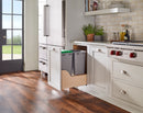 REV A SHELF : Wood Pullout Waste Container w/ Soft-Close