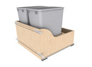REV A SHELF : Wood Pullout Waste Container w/ Soft-Close