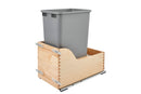 REV A SHELF : Wood Pullout Waste Container w/ Soft-Close and SERVO-DRIVE System