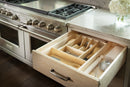 REV A SHELF : Wood Trim-to-Fit Shallow Cutlery Drawer Insert Organizer