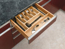 REV A SHELF : Wood Trim-to-Fit Shallow Cutlery Drawer Insert Organizer