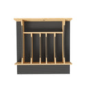 REV A SHELF : Craftsman Collection 19-1/4" X 19-1/2" Solid Maple Cutlery Drawer Insert w/ Black Accents