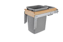 REV A SHELF : Wood Top Mount Pullout Waste Container w/ BB Soft-Close