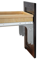 REV A SHELF : Wood Top Mount Pull Out Waste Container for Inset Cabinet Door