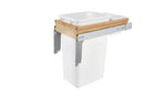 REV A SHELF : Wood Top Mount Pullout Single Waste Container For Full-Height Cabinets