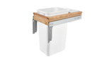 REV A SHELF : Wood Top Mount Pullout Single Waste Container For Full-Height Cabinets