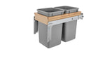 REV A SHELF : Wood Top Mount Pullout Waste Container w/ BB Soft-Close