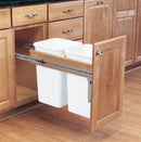 REV A SHELF : Wood Top Mount Pullout Double Waste Container